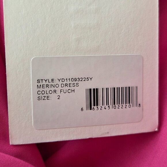 Likely Merino Dress Size 2 Fuchsia Pink Strapless Prom Homecoming Big Bow NEW - Picture 12 of 15